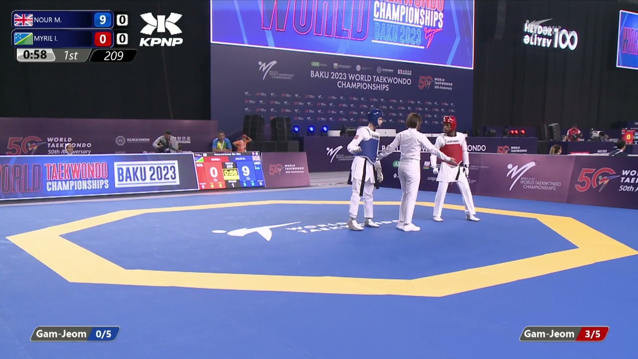 209 R64 Men 58kg GBR NOUR M SOL MYRIE I