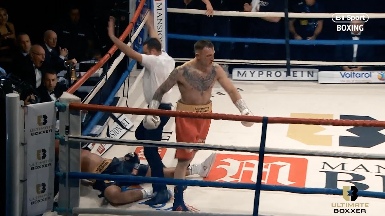 Head knocked out of the ring! Every single knockdown from Ultimate Boxxer II background