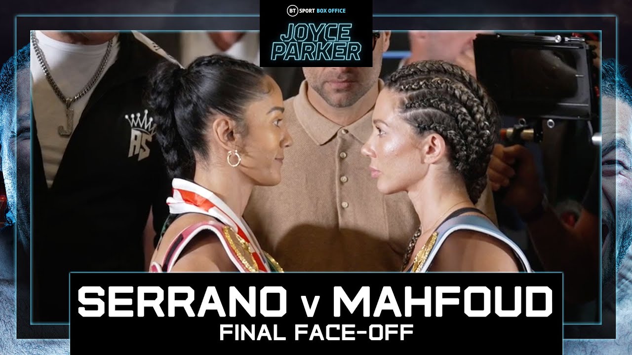 Serrano v Mahfoud FACE-OFF | All The Belts On The Line ЁЯПЖ background