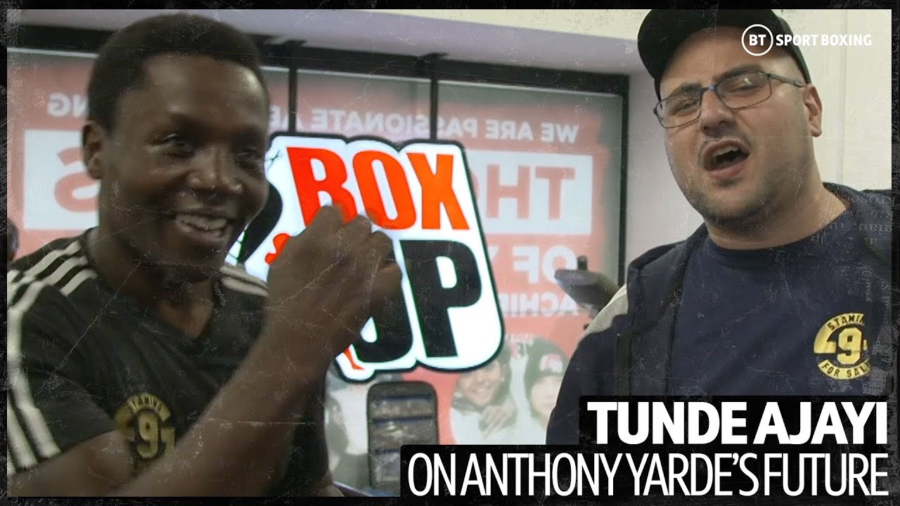 Tunde Ajayi has a new haircut and a personal ring announcer 😂