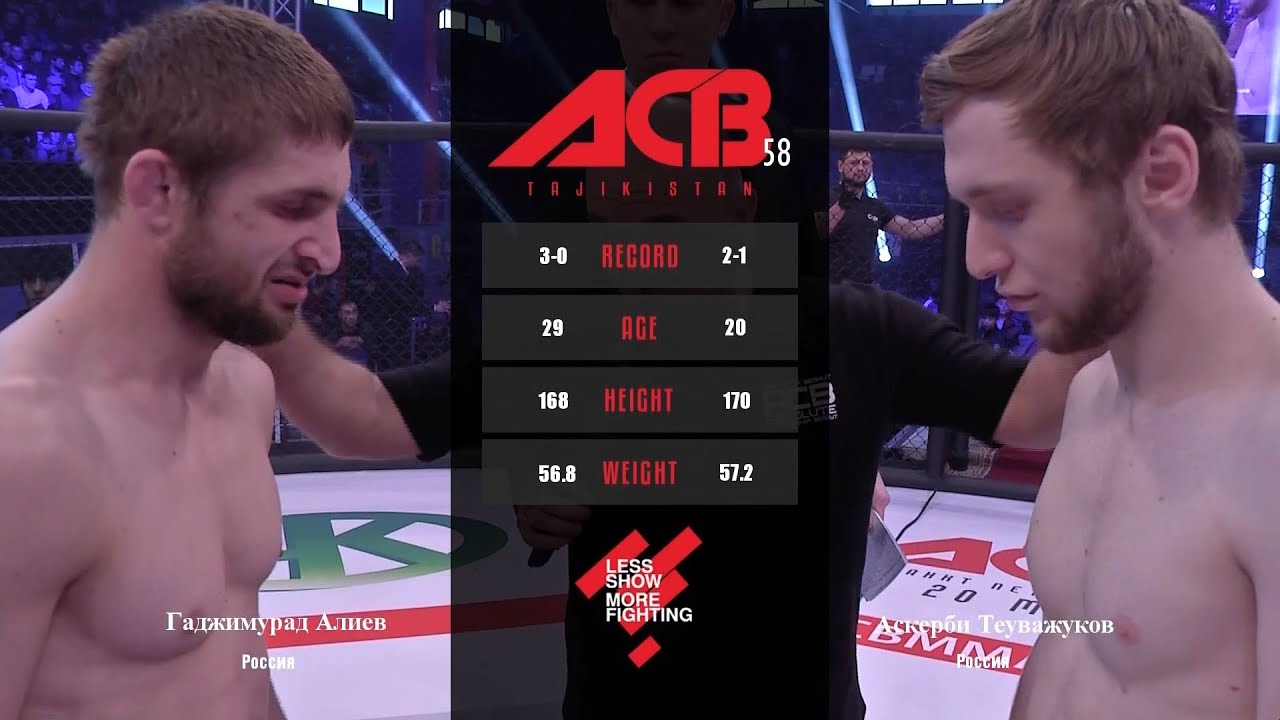 Гаджимурад Алиев vs. Аскерби Теуважуков | Gadzhimurad Aliev vs. Askerbi Teuvazhukov | ACB 58 - YE 17 background