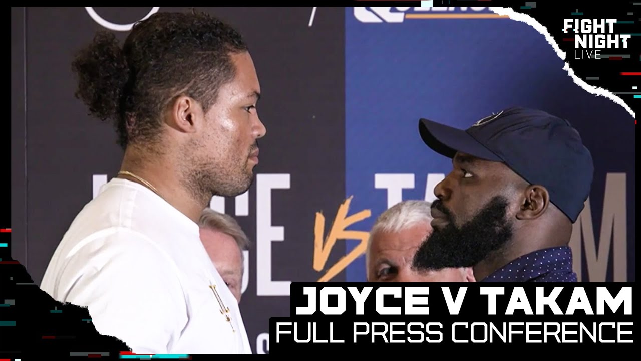 Joe Joyce v Carlos Takam | Full Press Conference and Face-offs background
