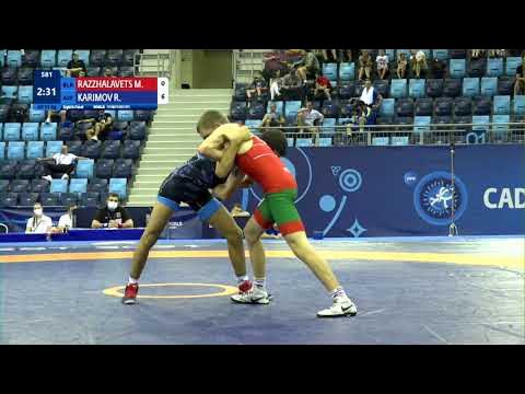 1/8 GR - 51 kg: M. RAZZHALAVETS (BLR) v. R. KARIMOV (AZE)