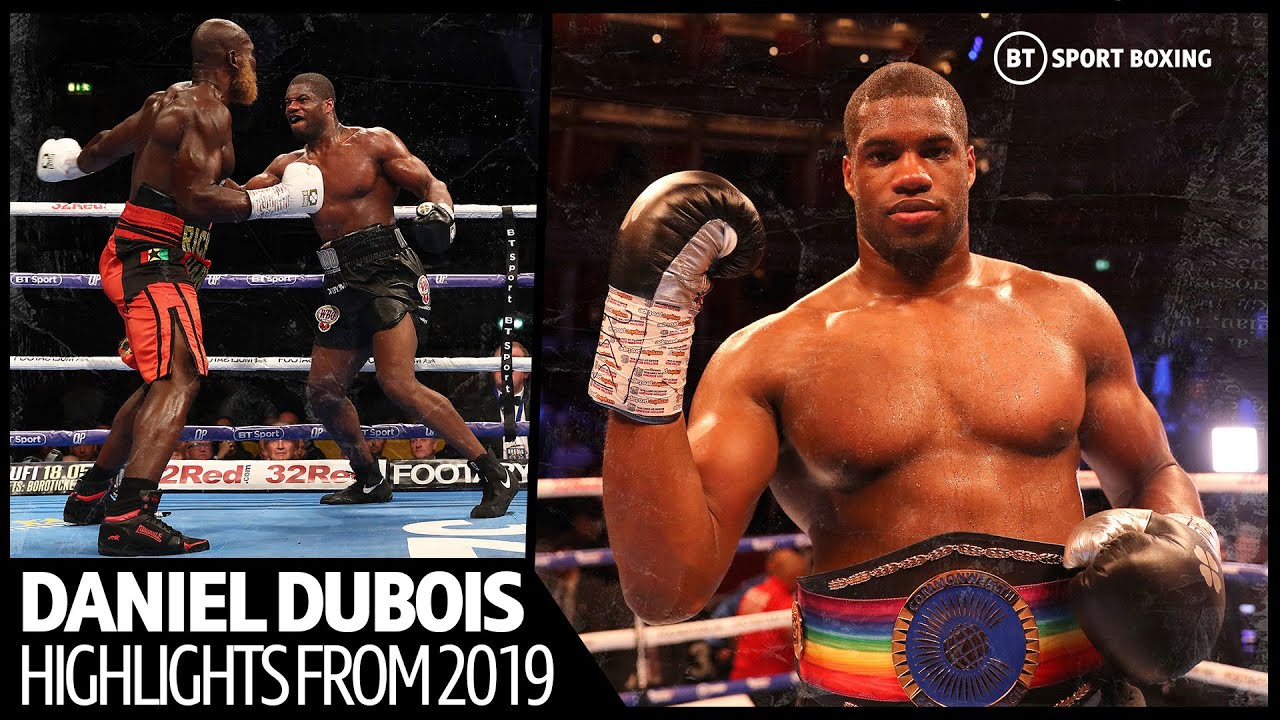 5 fights, 5 knockouts! Daniel Dubois 2019 highlights background