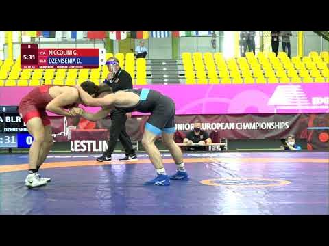 Qual. FS - 79 kg: G. NICCOLINI (ITA) v. D. DZENISENIA (BLR) background
