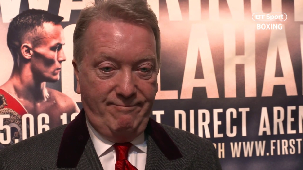 "They could fight now!" Frank Warren reacts to lively Warrington v Galahad press conference background