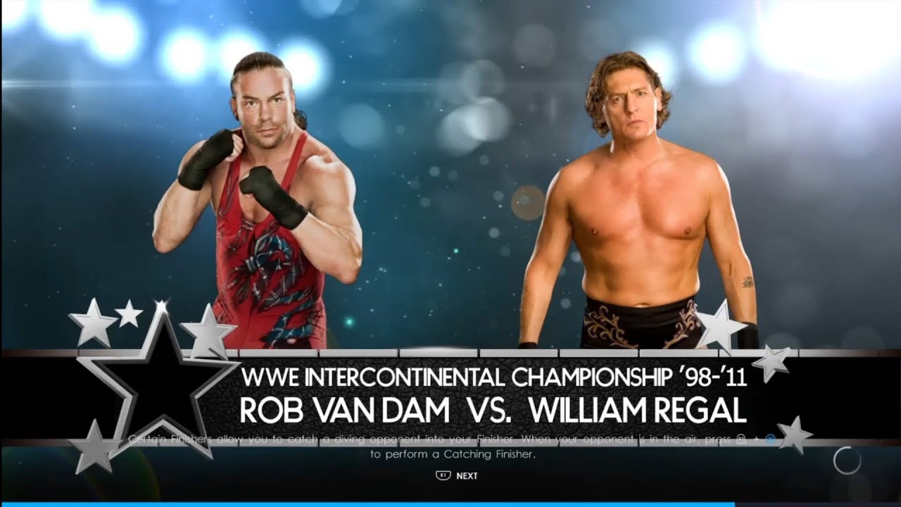 Rob Van Dam vs William Regal. WrestleMania 18. WWE 2K22 background