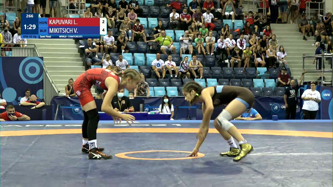 1/2 WW - 43 kg: L. KAPUVARI (HUN) v. V. MIKITSICH (BLR) background