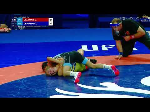 1/4 WW - 50 kg: E. OESTMAN (SWE) v. Z. DEMIRHAN (TUR)