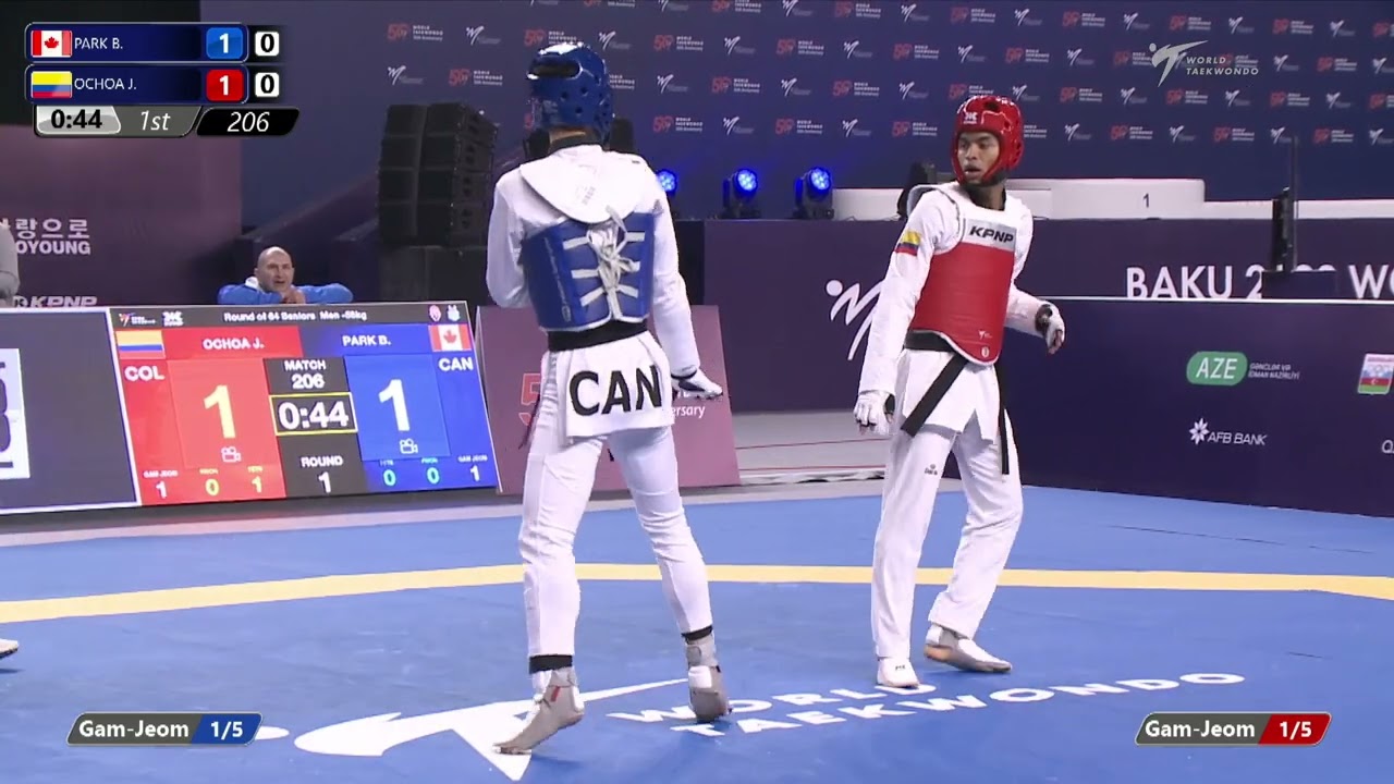 206 R64 Men 58kg CAN PARK B COL OCHOA J background