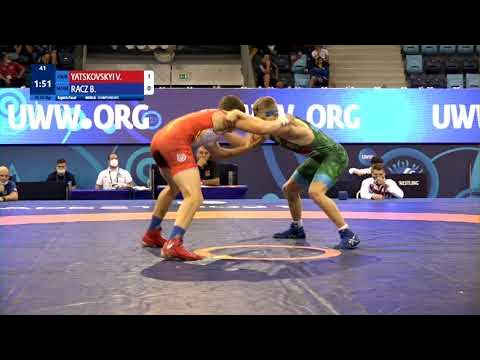 1/8 FS - 55 kg: V. YATSKOVSKYI (UKR) v. B. RACZ (HUN) background