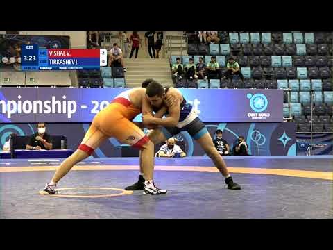 Repechage GR - 92 kg: V. VISHAL (IND) v. J. TIRKASHEV (UZB)
