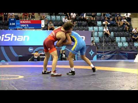 Qual. GR - 60 kg: B. BOBZIEN (USA) v. B. SABAZ (KAZ) background