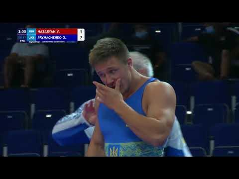 1/8 GR - 87 kg: V. NAZARYAN (ARM) v. O. PRYMACHENKO (UKR)
