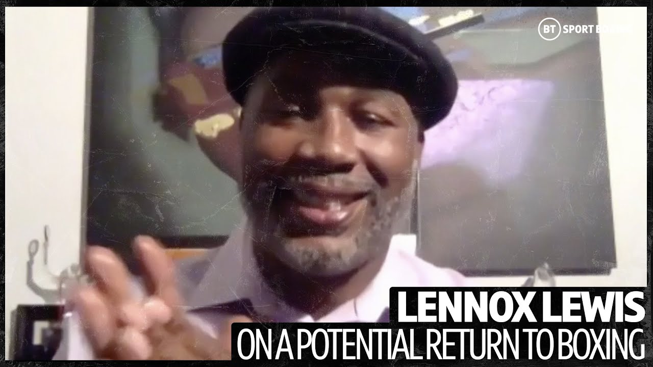 "Riddick Bowe wants to fight me still!" Lennox Lewis is open to a return to boxing background
