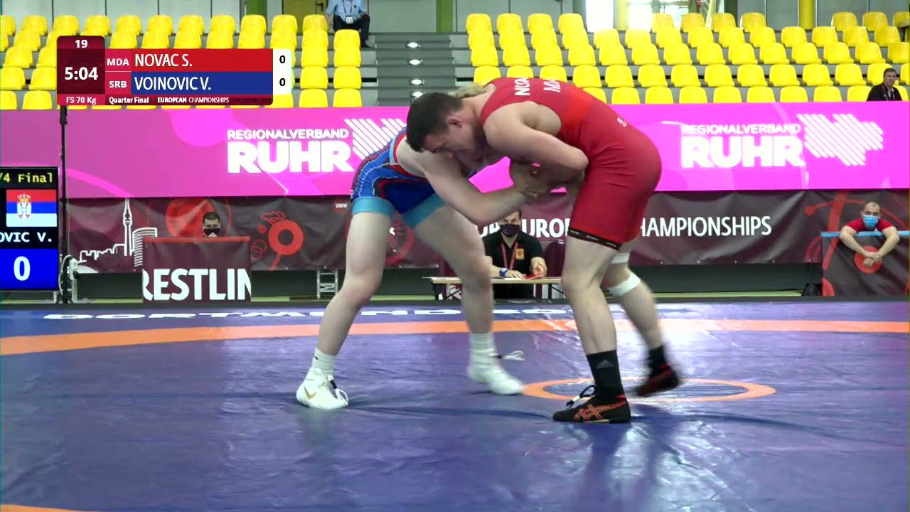 1/4 FS - 70 kg: S. NOVAC (MDA) v. V. VOINOVIC (SRB) background