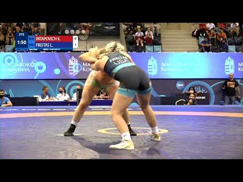 1/2 WW - 73 kg: K. PATAPOVICH (BLR) v. L. FREITAS (USA) background
