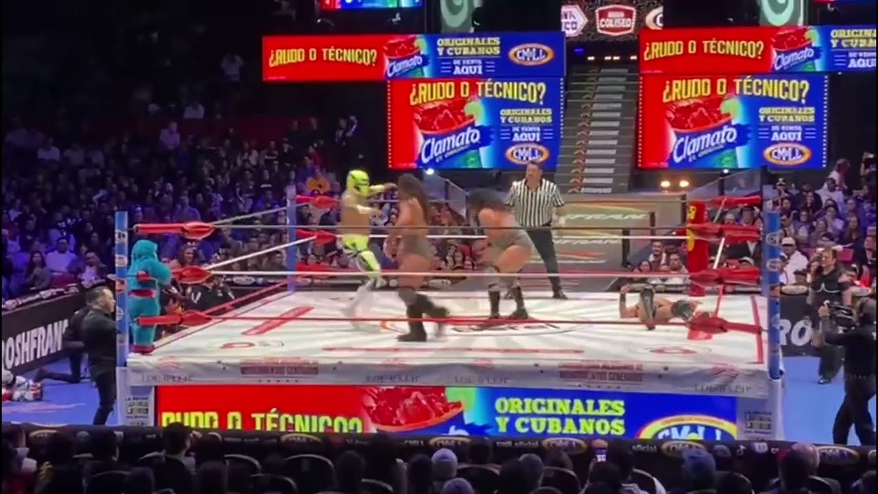 Reporte CMLL: Volador Jr, Templario y Dragón Rojo Jr Vs Bárbaro Cavernario, Terrible y Stuka Jr background