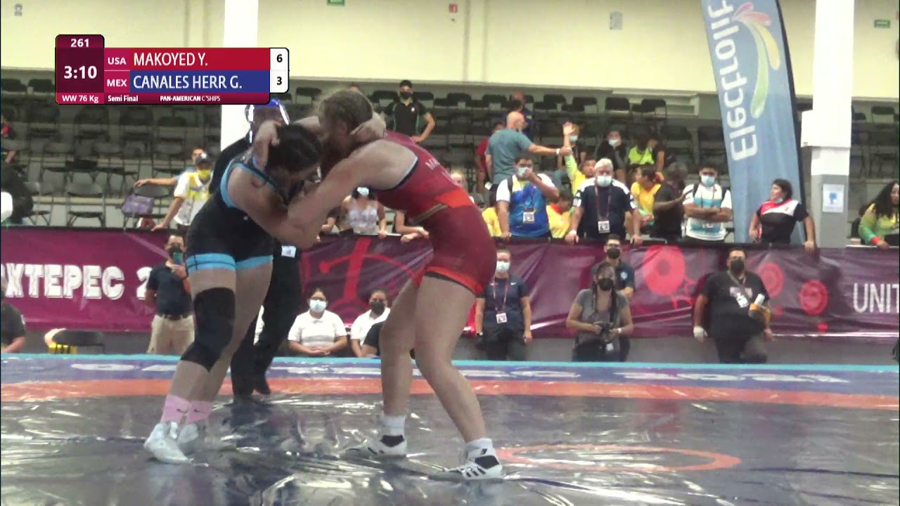 1/2 WW - 76 kg: Y. MAKOYED (USA) v. G. CANALES HERR (MEX) background