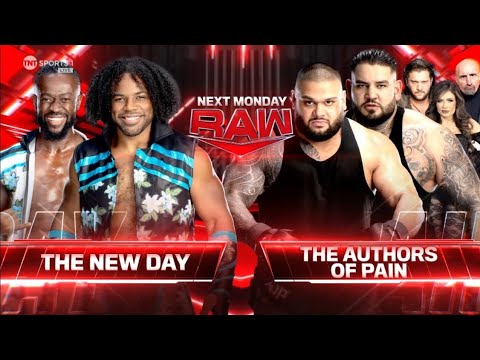 The New Day vs The Authors of Pain: Raw, Aug. 5, 2024 background