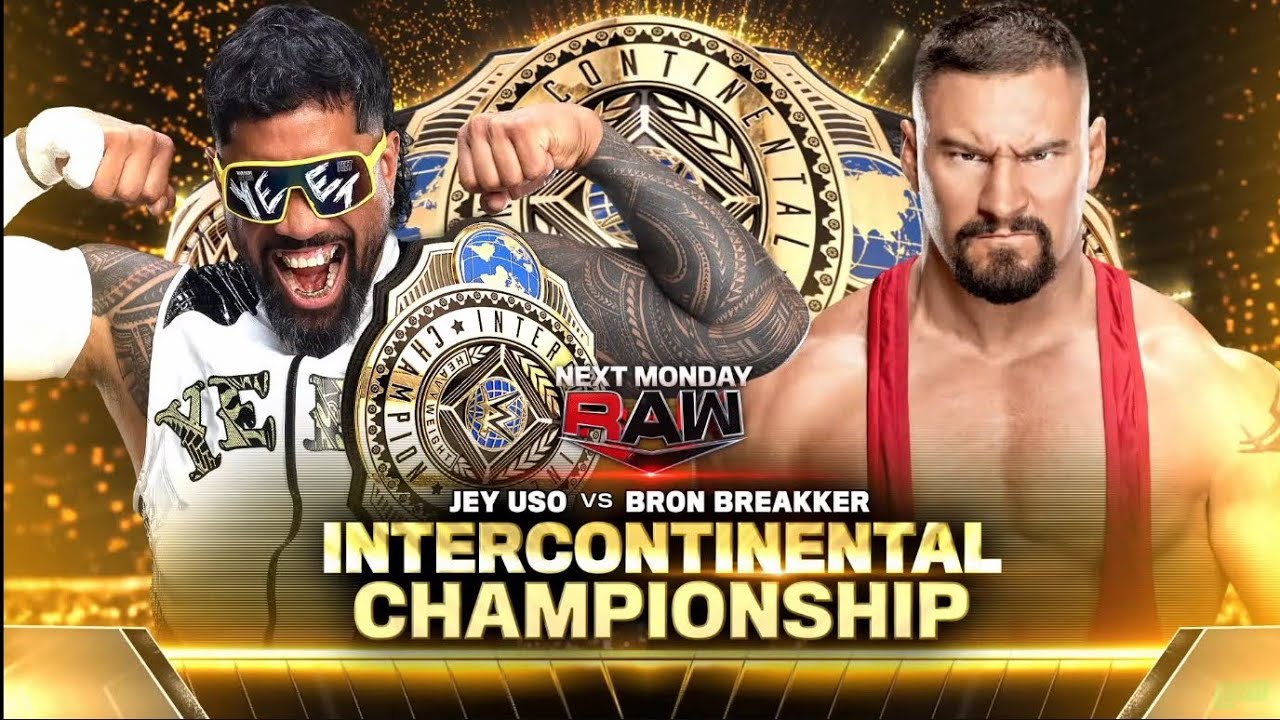 Jey Uso vs Bron Breakker (1/2): Raw, Oct. 21, 2024 background