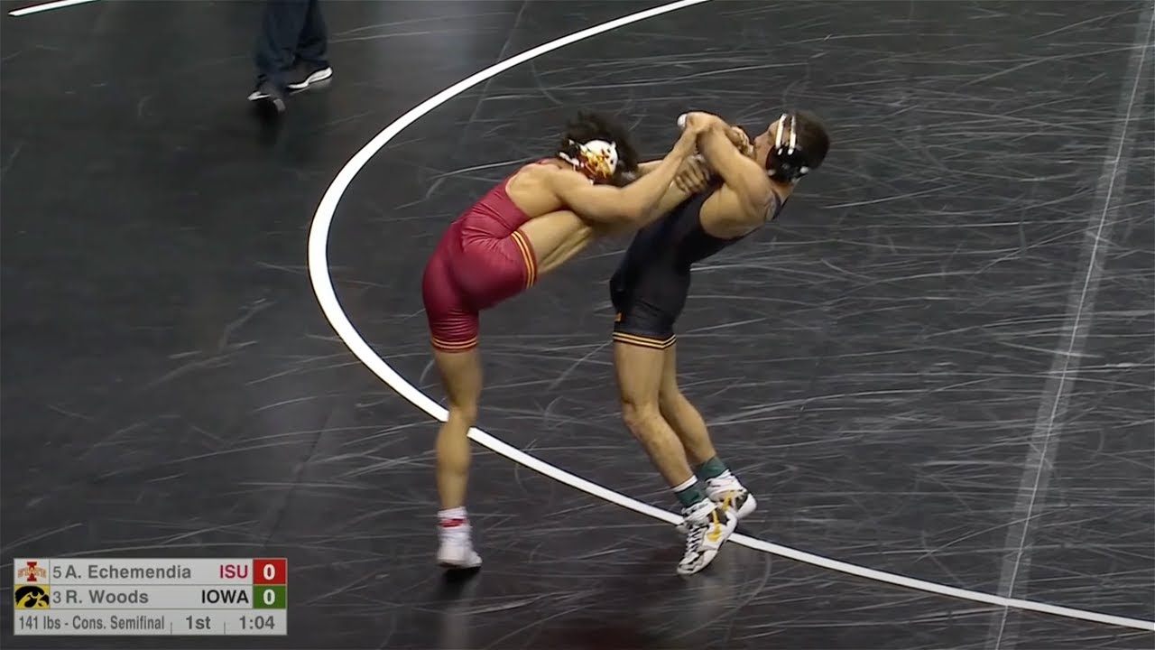 141lbs Real Woods (Iowa) dec Anthony Echemendia (Iowa State)