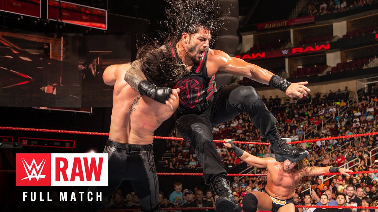 FULL MATCH: Roman Reigns vs. Big Cass vs. Seth Rollins vs. Kevin Owens: Raw, Aug. 29, 2016 background