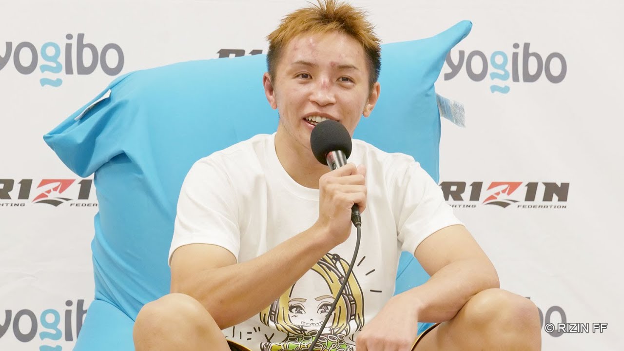 久保優太 試合後インタビュー / Yogibo presents RIZIN.30 background