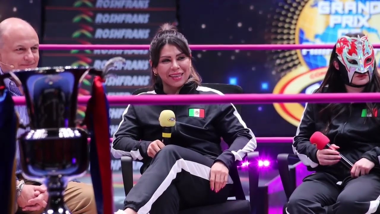Equipo Nacional CMLL: Reina Isis, Kira, Skady, Princesa Sugehit, Sanely. Listas para el Grand Prix