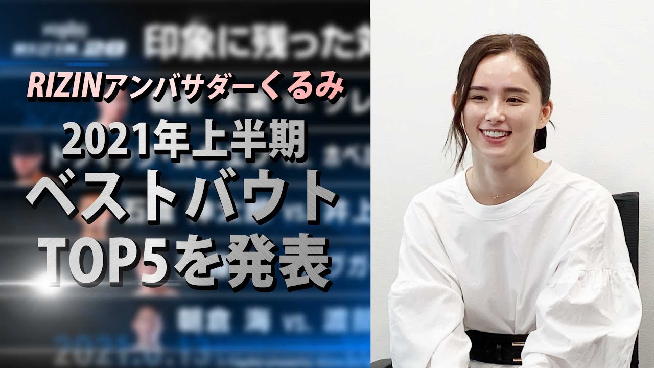 RIZINアンバサダーくるみ&チャーリー柏木が2021年上半期を振り返る!2021年上半期ベストバウトTOP5 background