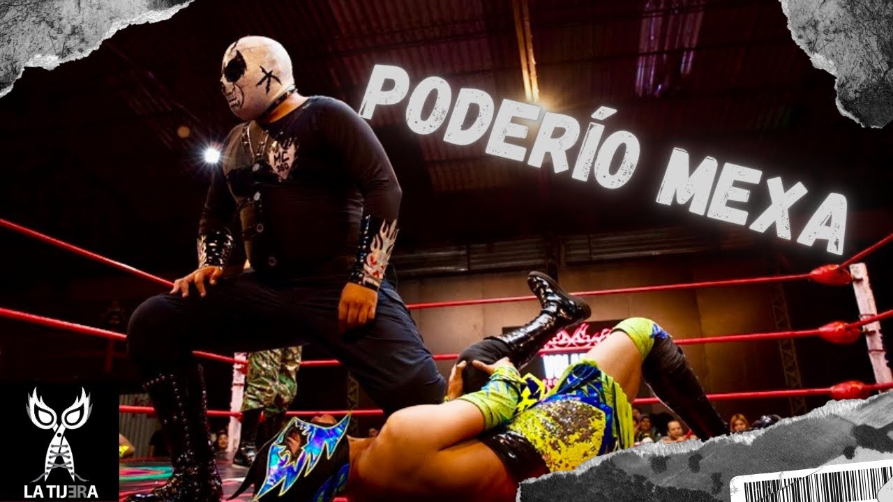 Spider Fly, Águila Oriental y Noisy Boy Vs Comando Negro Jr, Maniak Cop y Comando Stone. P. Volariz background