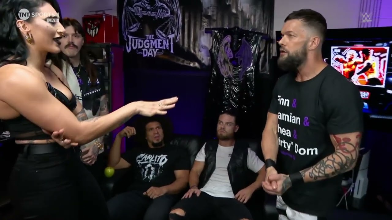 Rhea Ripley is upset with The Judgment Day for attacking Jey Uso: Raw, Jul. 22, 2024 background