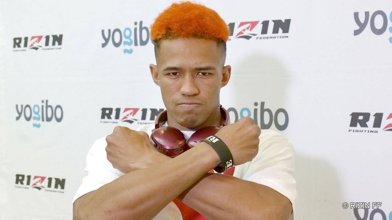 “ブラックパンサー”ベイノア 試合前インタビュー Yogibo presents RIZIN.32 background