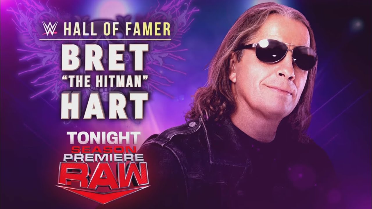 Bret Hart calls Gunther a coward for not accepting Sami Zayn's challenge (2/2): Raw, Sep. 9, 2024 background