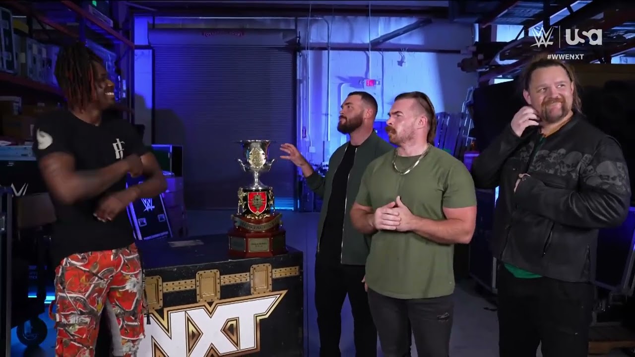 Je'Von Evans confronts Gallus: NXT, Aug. 20, 2024