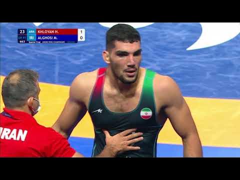1/4 GR - 97 kg: H. KHLOYAN (ARM) v. M. ALGHOSI (IRI)