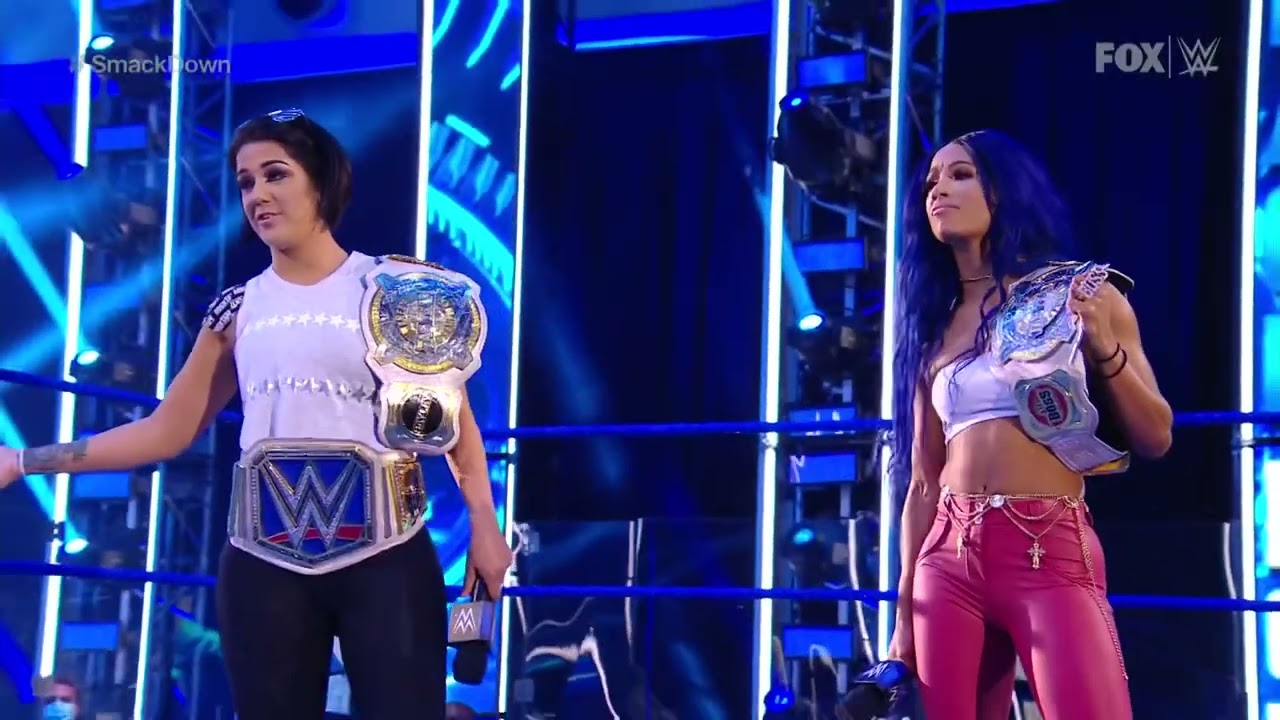 Banks & Bayley’s self-organized tribute gets derailed by Cross & Bliss: SmackDown, July 03, 2020 backdrop