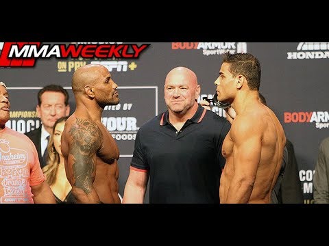 UFC 241 Ceremonial Weigh-Ins: Yoel Romero vs Paulo Costa background