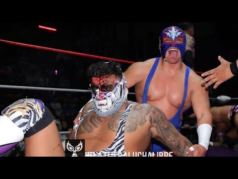 Neza 47 aniversario: “Luchota” de hermanos Texano Jr y Súper Nova Vs Alpha Wolf y Dragon Bane background
