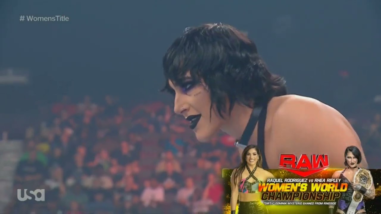WWE RAW RHEA RIPLEY VS RAQUEL RODRIGUEZ 09/11/23 backdrop
