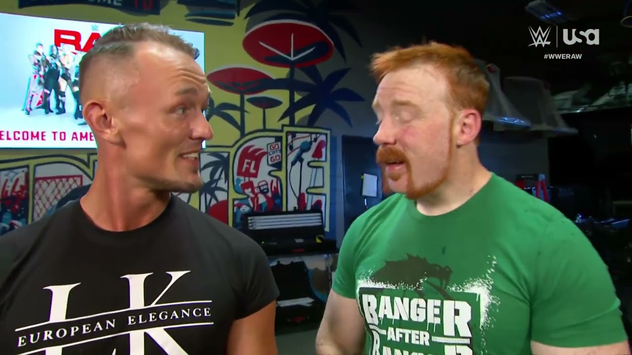 Ludwig Kaiser interrupts Sheamus's Interview: Raw, Aug. 19, 2024 background
