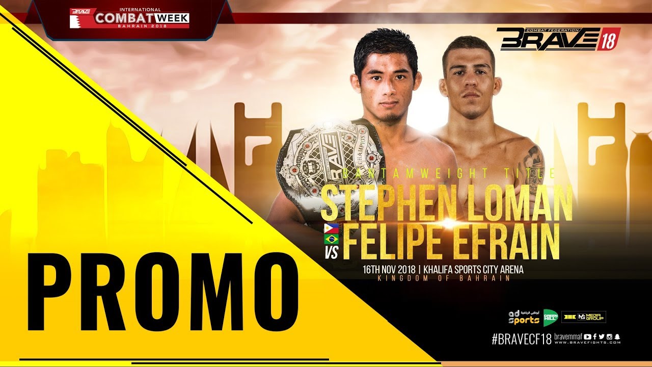 BRAVE CF 18: "THE SNIPER" MARK STEPHEN LOMAN VS FELIPE EFRAIN background