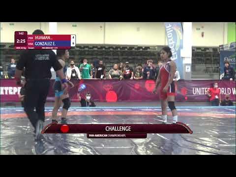 Round 1 WW - 43 kg: A. HUAMAN MALLQ (PER) v. E. GONZALEZ (USA)