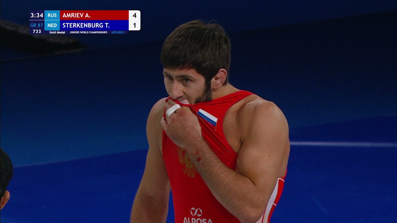 GOLD GR - 87 kg: A. AMRIEV (RUS) v. T. STERKENBURG (NED)