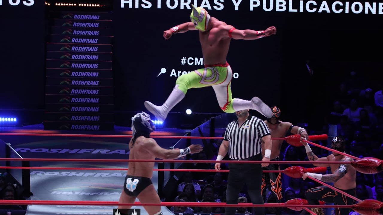 Reporte CMLL: Vegas, Magia Blanca y Magnus Vs Fugaz, Star Jr y Neón background