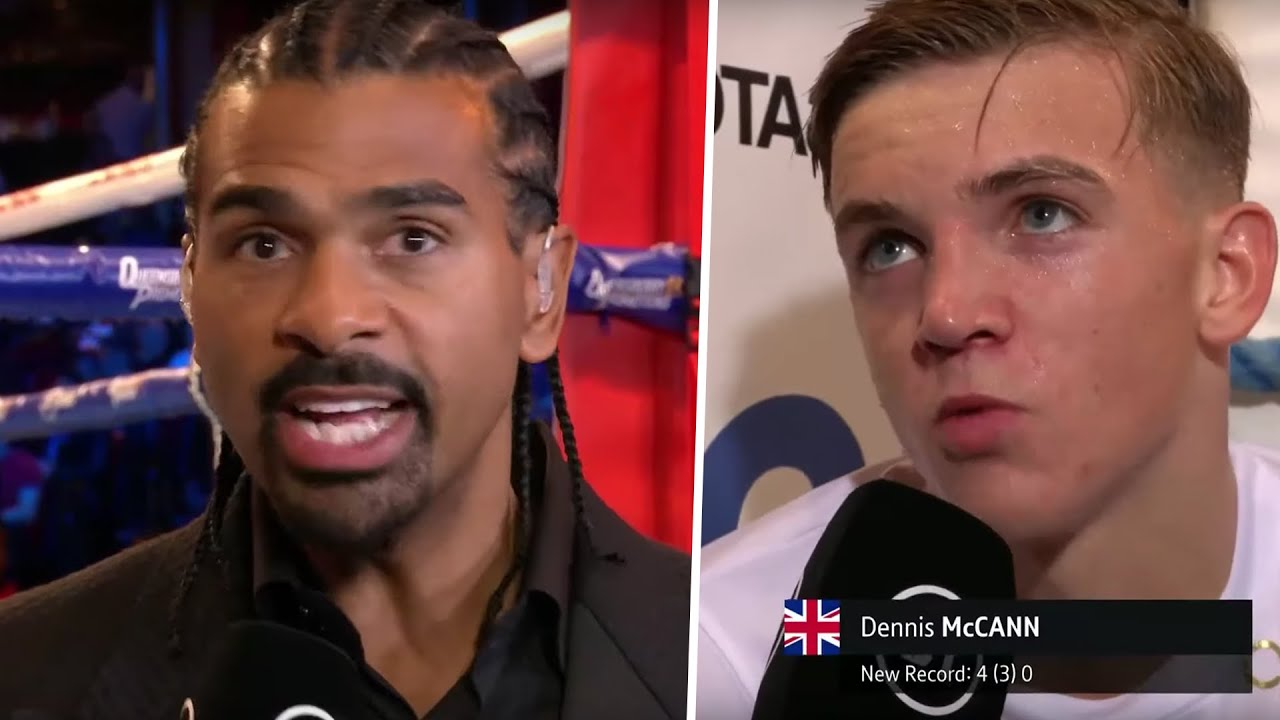 "He has everything!" Dennis McCann is only 18 and already has David Haye purring
