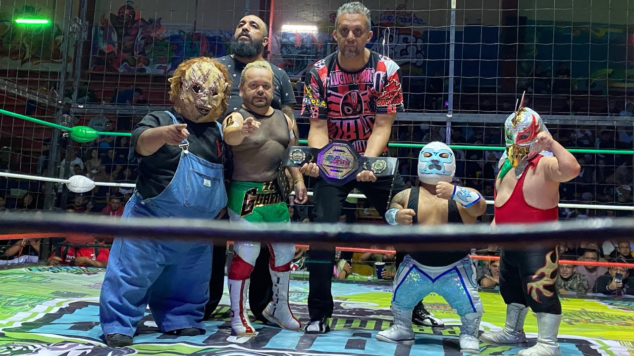 Micro campeonato Robles: Micro Man Vs Gallito Vs Guapito Vs Chuky en la Arena Neza backdrop