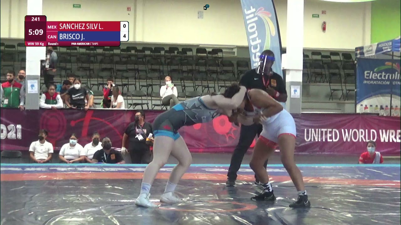 Round 1 WW - 59 kg: L. SANCHEZ SILV (MEX) v. J. BRISCO (CAN) background