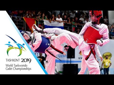 Tashkent 2019 WT Cadet Champs. W -33kg Final EREMINA Viktoriya(RUS) vs WASSANA Natkamon(THA)