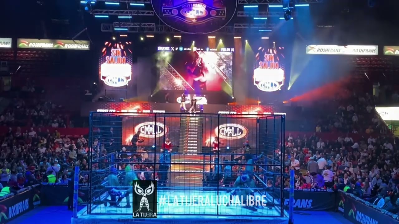 Los protagonistas de Sin Salida 2025 llegan al ring de la Arena México background